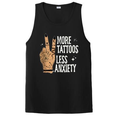 More Tattoos Less Anxiety Sublimation Tattooed PosiCharge Competitor Tank