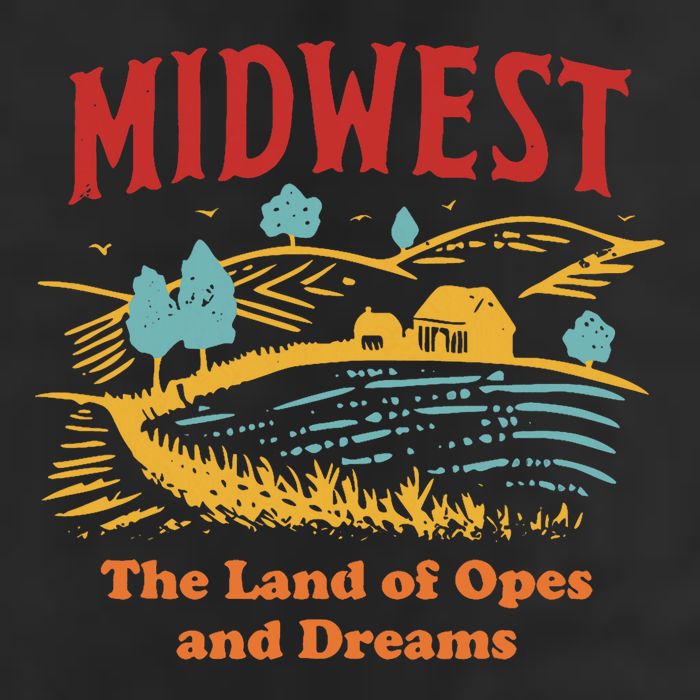 Midwest The Land Of Opes And Dreams Rustic Farm Cool Comfort Performance Bucket Hat