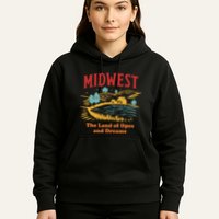 Midwest The Land Of Opes And Dreams Rustic Farm Hoodie