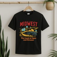 Midwest The Land Of Opes And Dreams Rustic Farm T-Shirt