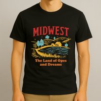 Midwest The Land Of Opes And Dreams Rustic Farm T-Shirt