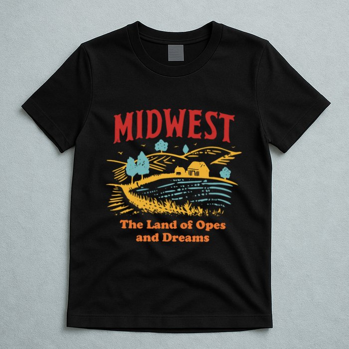 Midwest The Land Of Opes And Dreams Rustic Farm T-Shirt