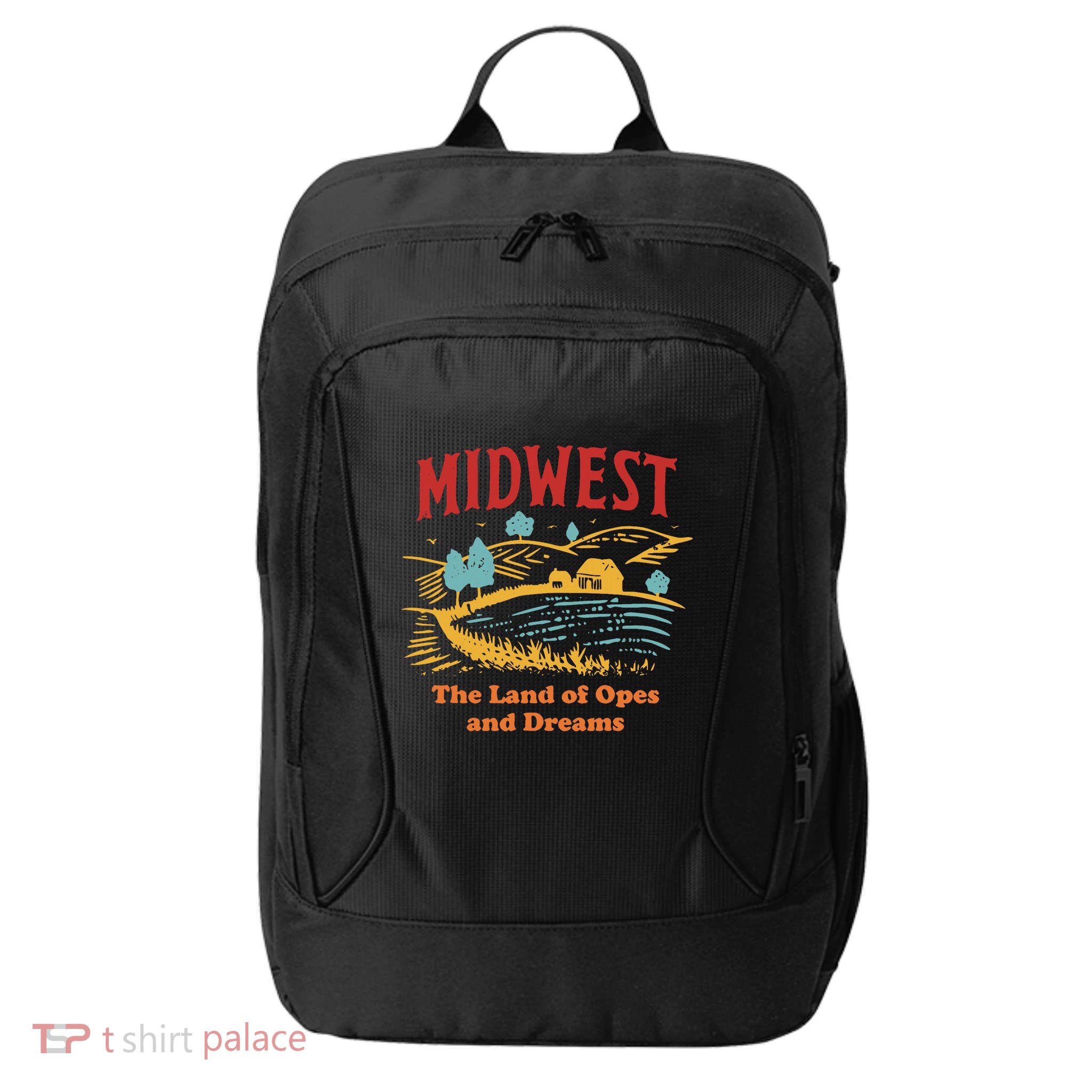 Midwest The Land Of Opes And Dreams Rustic Farm City Backpack