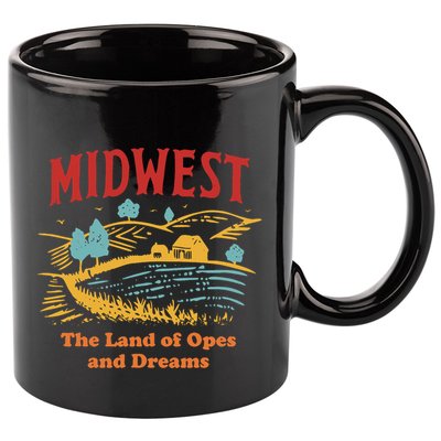 Midwest The Land Of Opes And Dreams Rustic Farm 11oz C Handle Ceramic Mug