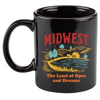 Midwest The Land Of Opes And Dreams Rustic Farm 11oz C Handle Ceramic Mug