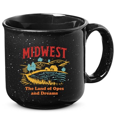 Midwest The Land Of Opes And Dreams Rustic Farm 15oz Campfire Ceramic Mug