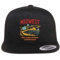 Midwest The Land Of Opes And Dreams Rustic Farm Flatbill Hat