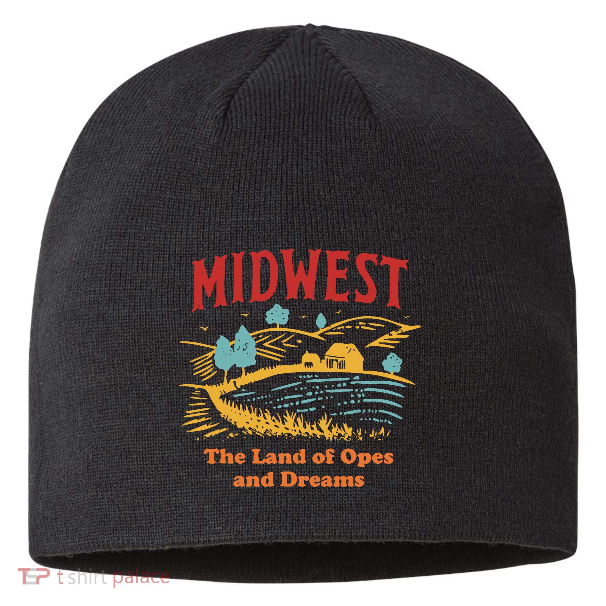 Midwest The Land Of Opes And Dreams Rustic Farm Sustainable Beanie
