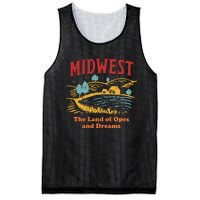 Midwest The Land Of Opes And Dreams Rustic Farm Mesh Reversible Basketball Jersey Tank