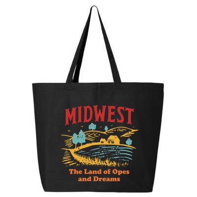Midwest The Land Of Opes And Dreams Rustic Farm 25L Jumbo Tote