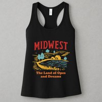 Midwest The Land Of Opes And Dreams Rustic Farm Womens Tank Top