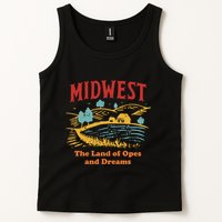 Midwest The Land Of Opes And Dreams Rustic Farm Tank Top