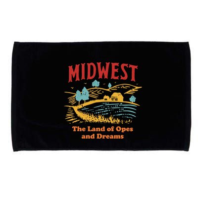 Midwest The Land Of Opes And Dreams Rustic Farm Microfiber Hand Towel