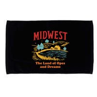 Midwest The Land Of Opes And Dreams Rustic Farm Microfiber Hand Towel