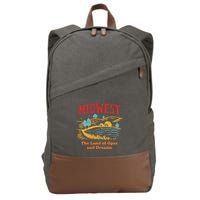 Midwest The Land Of Opes And Dreams Rustic Farm Cotton Canvas Backpack