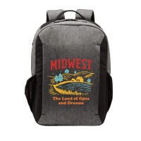 Midwest The Land Of Opes And Dreams Rustic Farm Vector Backpack