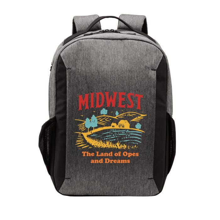 Midwest The Land Of Opes And Dreams Rustic Farm Vector Backpack