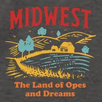 Midwest The Land Of Opes And Dreams Rustic Farm Vector Backpack