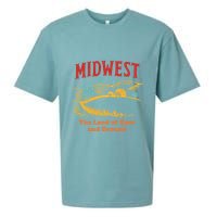 Midwest The Land Of Opes And Dreams Rustic Farm Sueded Cloud Jersey T-Shirt