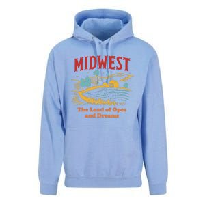 Midwest The Land Of Opes And Dreams Rustic Farm Unisex Surf Hoodie