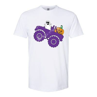 Monster Truck Lazy Halloween Costume Funny Ghost Pumpkin Great Gift Softstyle® CVC T-Shirt