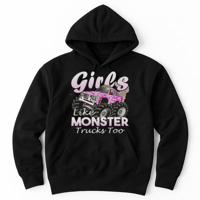 Monster Truck Like Monsters Too Birthday Gift Hoodie