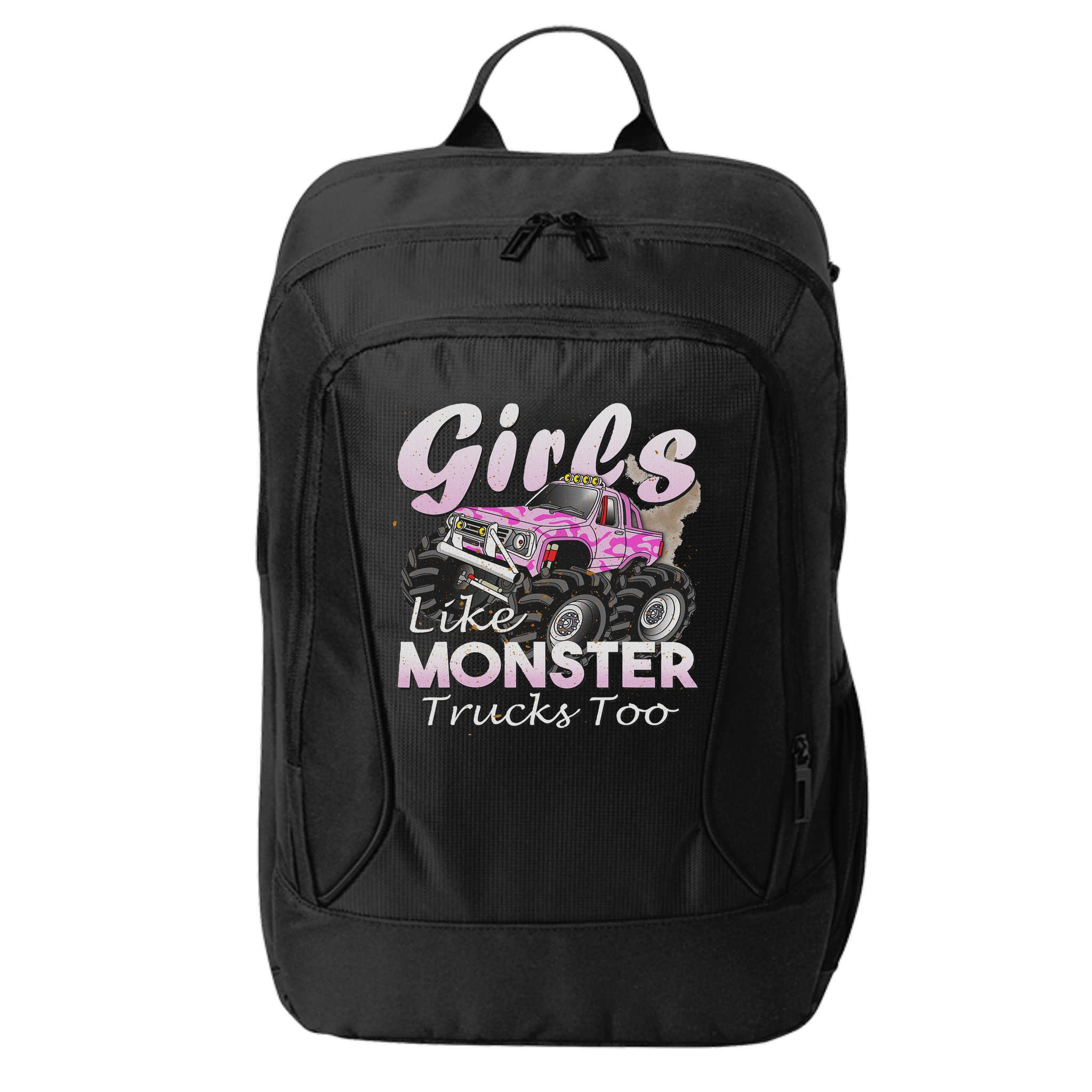 Monster Truck Like Monsters Too Birthday Gift City Backpack