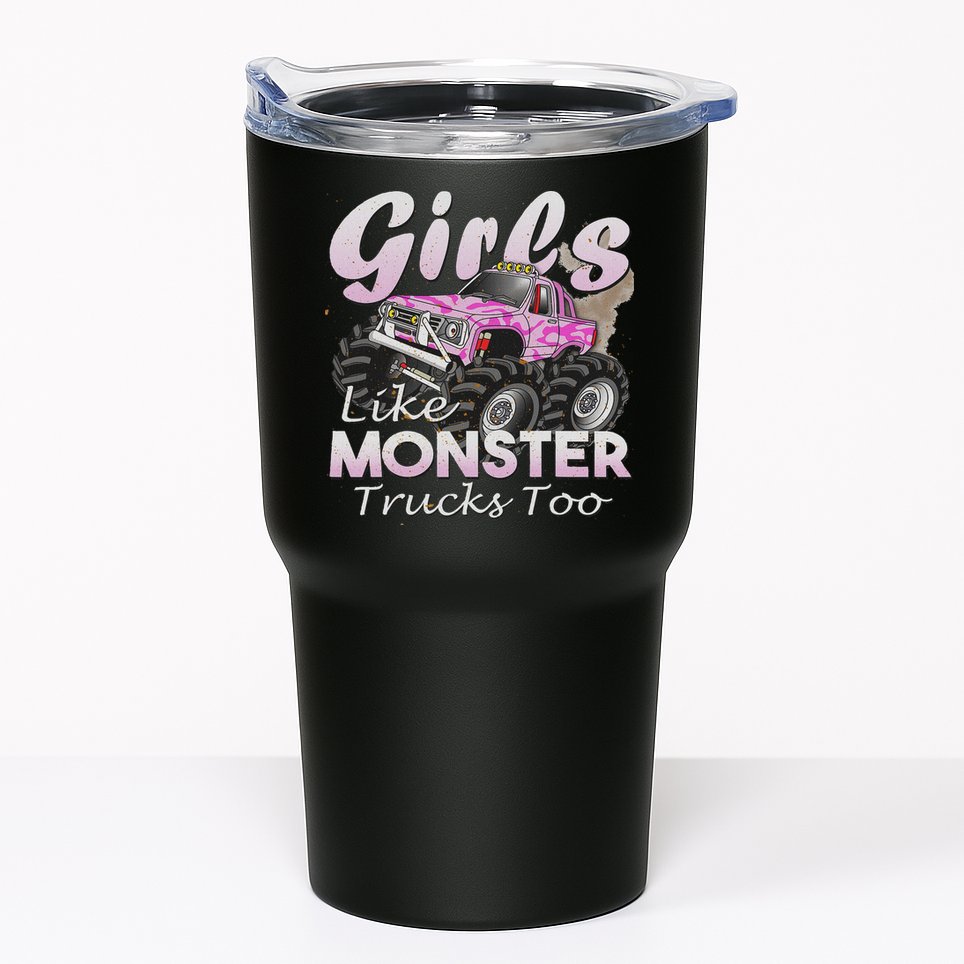 Monster Truck Like Monsters Too Birthday Gift Tumbler