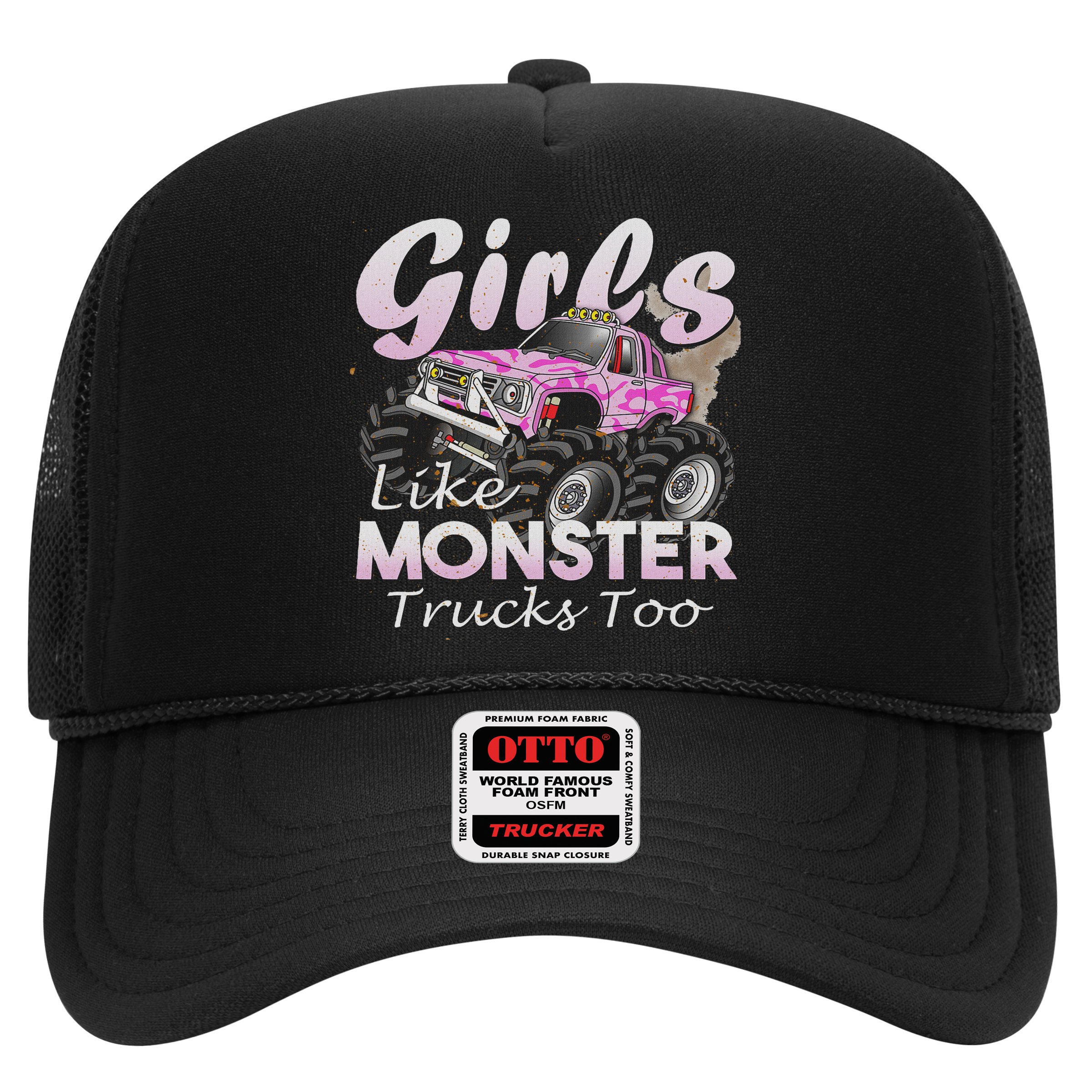 Monster Truck Like Monsters Too Birthday Gift Hat