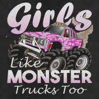 Monster Truck Like Monsters Too Birthday Gift Hat