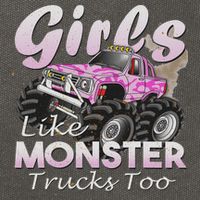 Monster Truck Like Monsters Too Birthday Gift Cotton Canvas Backpack
