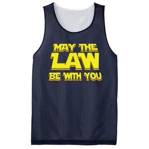 May The Law Be With You Funny New Lawyer Attorney Mesh Reversible Basketball Jersey Tank