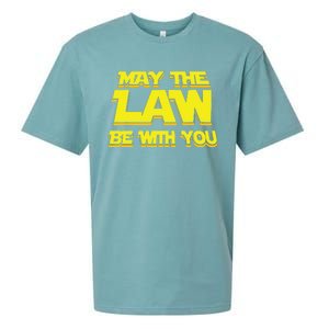 May The Law Be With You Funny New Lawyer Attorney Sueded Cloud Jersey T-Shirt