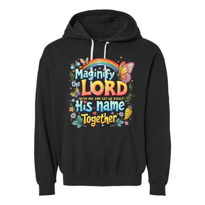 Magnify The Lord Christian VBS 2025 Christian Summer camp Garment-Dyed Fleece Hoodie