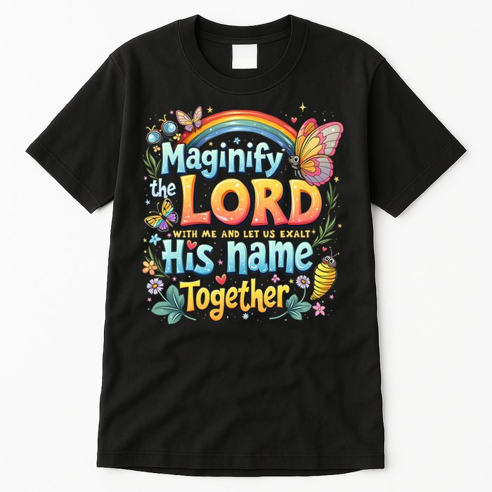 Magnify The Lord Christian VBS 2025 Christian Summer camp Tall T-Shirt