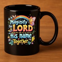 Magnify The Lord Christian VBS 2025 Christian Summer camp 11oz C Handle Ceramic Mug