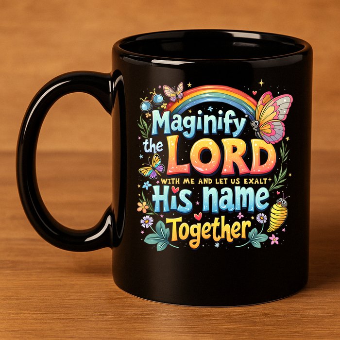 Magnify The Lord Christian VBS 2025 Christian Summer camp 11oz C Handle Ceramic Mug