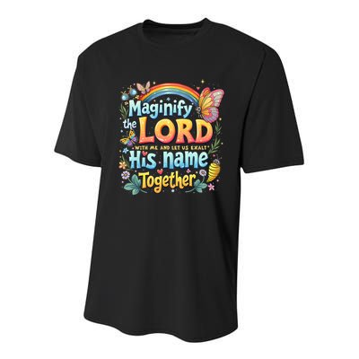 Magnify The Lord Christian VBS 2025 Christian Summer camp Youth Performance Sprint T-Shirt