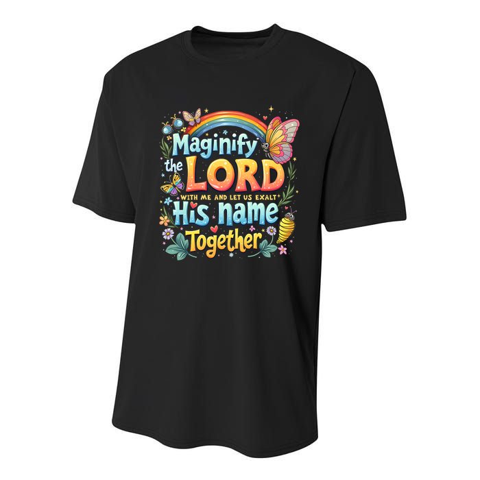 Magnify The Lord Christian VBS 2025 Christian Summer camp Youth Performance Sprint T-Shirt