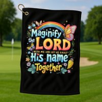Magnify The Lord Christian VBS 2025 Christian Summer camp Golf Towel
