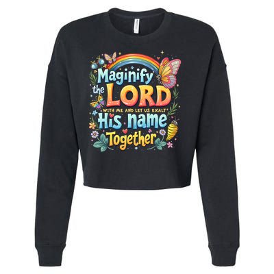 Magnify The Lord Christian VBS 2025 Christian Summer camp Cropped Pullover Crew