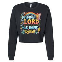 Magnify The Lord Christian VBS 2025 Christian Summer camp Cropped Pullover Crew