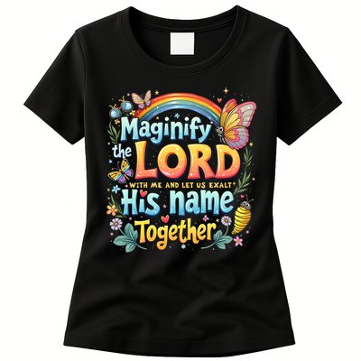 Magnify The Lord Christian VBS 2025 Christian Summer camp Womens T-Shirt