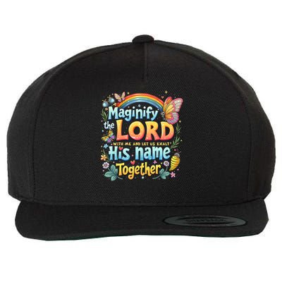 Magnify The Lord Christian VBS 2025 Christian Summer camp Wool Snapback Cap