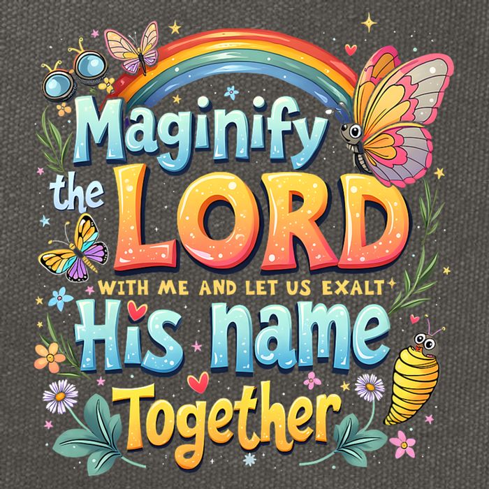Magnify The Lord Christian VBS 2025 Christian Summer camp Cotton Canvas Backpack