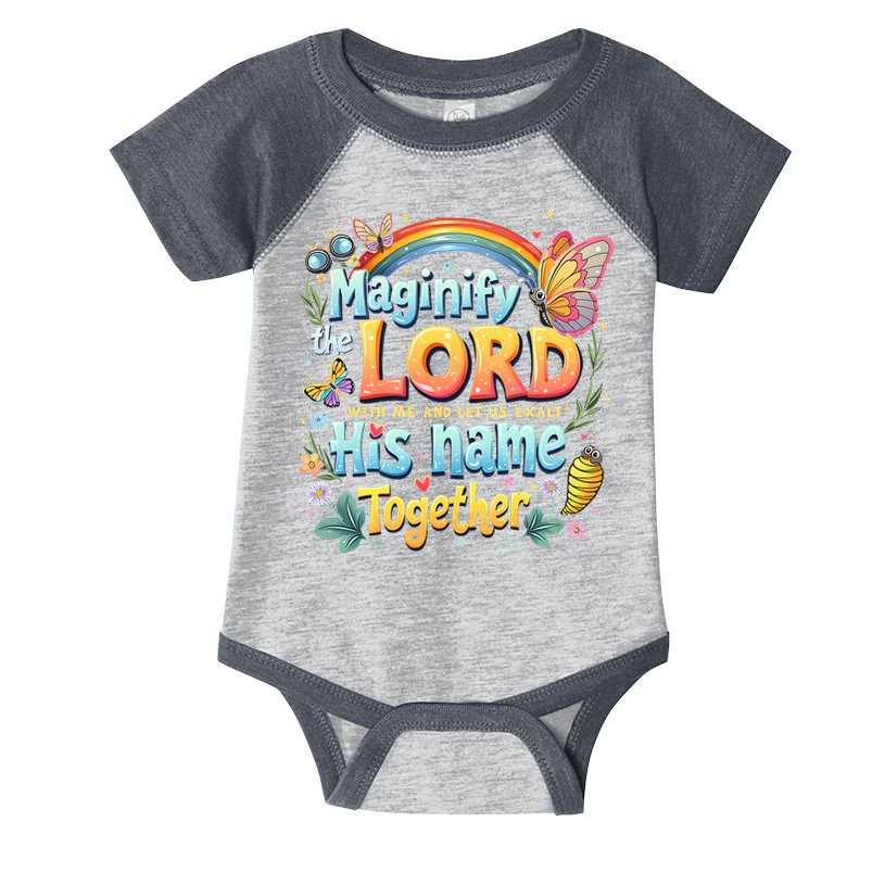 Magnify The Lord Christian VBS 2025 Christian Summer camp Infant Baby Jersey Bodysuit