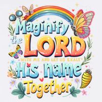 Magnify The Lord Christian VBS 2025 Christian Summer camp Garment-Dyed Sweatshirt