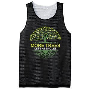 More Trees Less Assholes Environmentalist Earth Advocate Mesh Reversible Basketball Jersey Tank