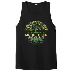 More Trees Less Assholes Environmentalist Earth Advocate PosiCharge Competitor Tank