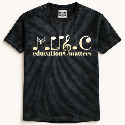 Music Teacher Life Musician Quote Music Education Matters Kids Tie-Dye T-Shirt